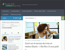 Tablet Screenshot of blog.bazile.fr